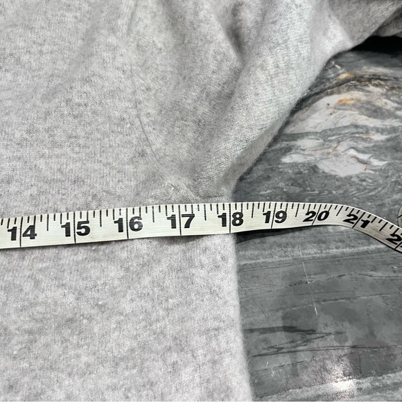 El Daws Cashmere Gray Argyle Button-Up Women's Sweater Size Medium - Picture 7 of 9